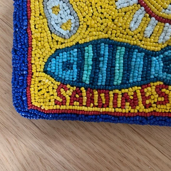 Viral TikTok Sardines Beaded Pouch Keychain Bag - Picture 5 of 5